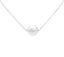 Clara 92.5 Sterling Silver Brilliant Classic Pearl Pendant with Chain Gift for Women and Girls