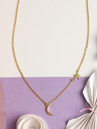 CLARA 925 Sterling Silver Minimal Charm Necklace Chain 