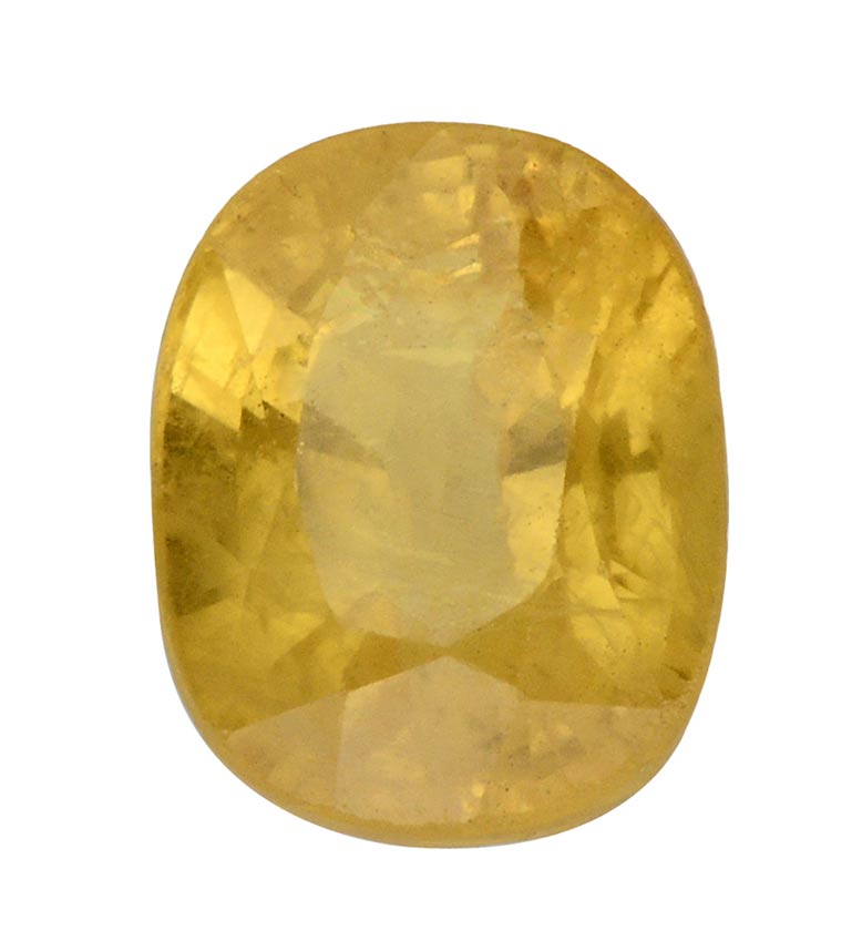 Ceylon Gems Natural Yellow Sapphire Pukhraj 8.25 to 8.5 RATTI Certified Energized Loose Gemstone